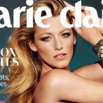 October 2012 issue Marie Claire the magazine with a video inside of it