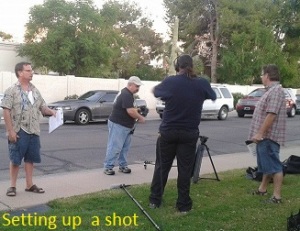 Setting up a shot